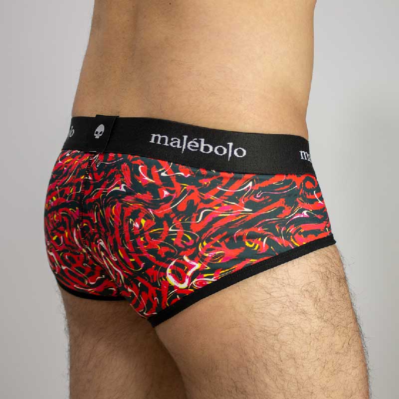 brief amoeba rojo vista posterior