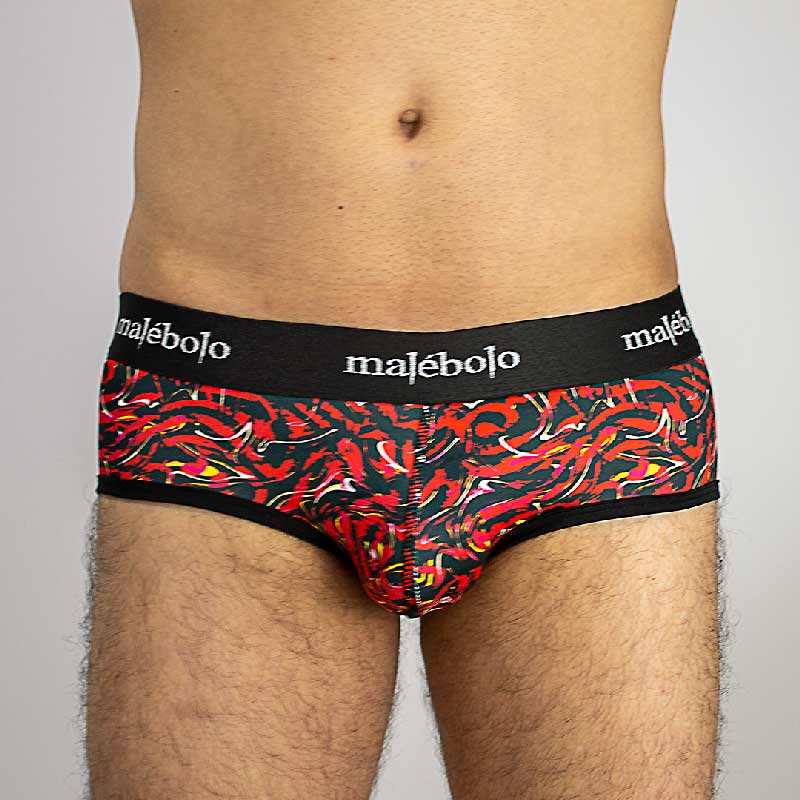 brief amoeba rojo vista frontal