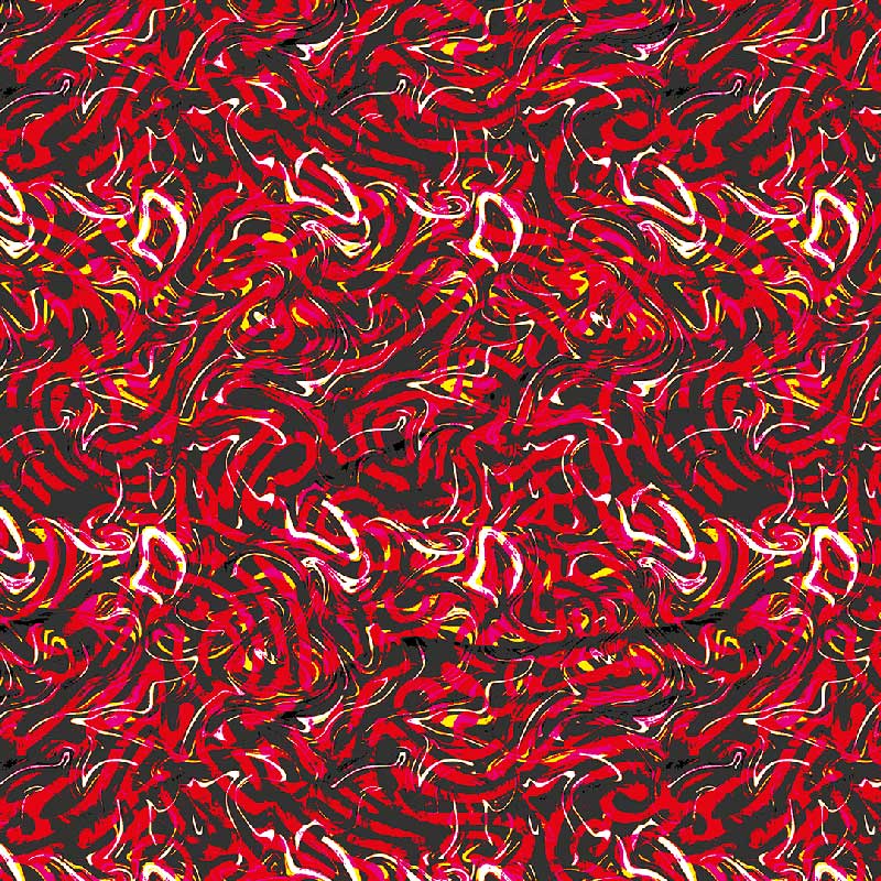 brief amoeba rojo estampado