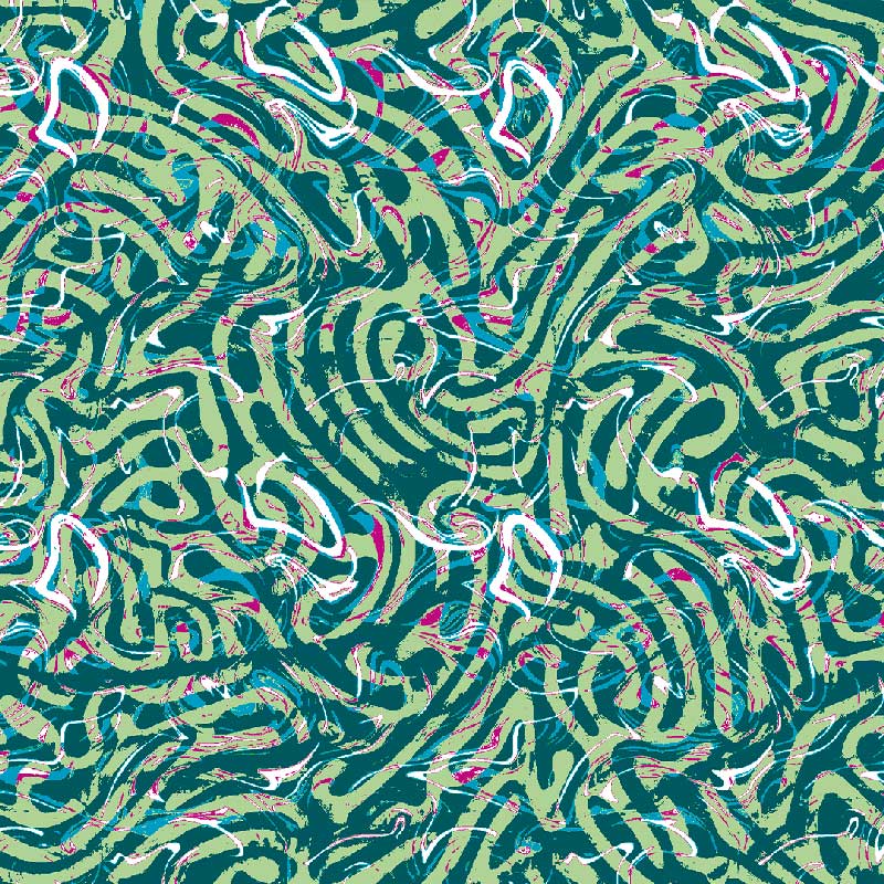 brief amoeba verde estampado
