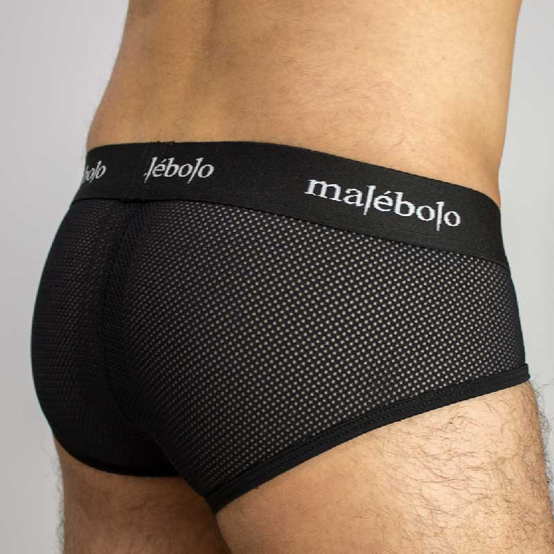 brief malla negro atras malebolo underwear
