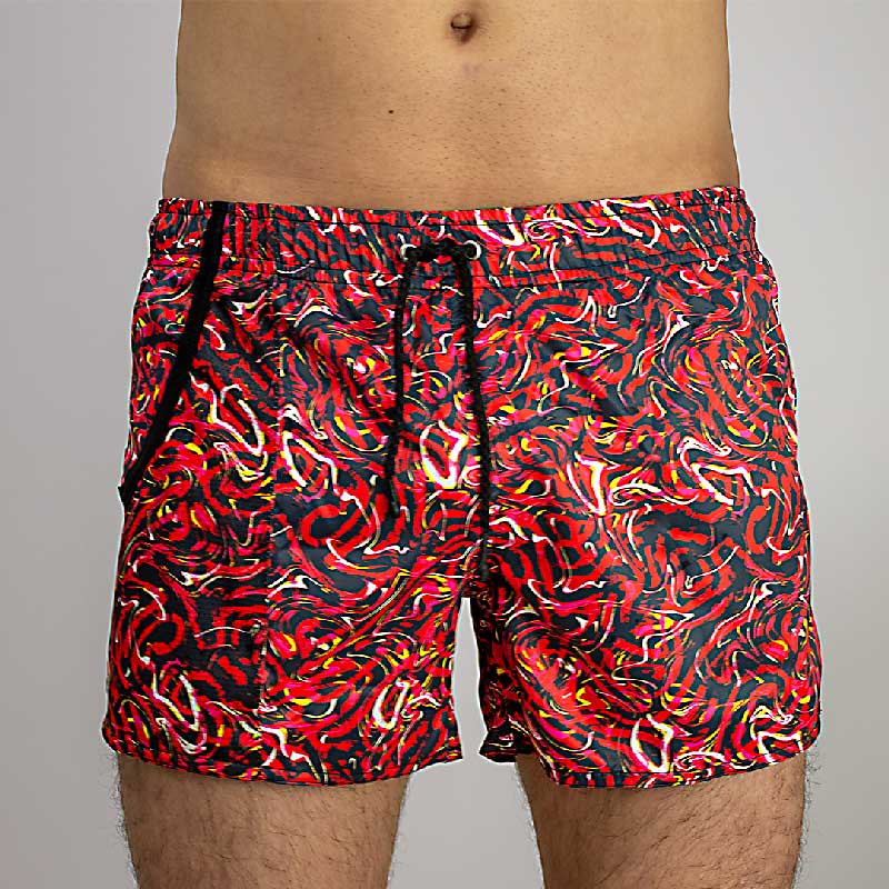 short amoeba rojo vista frente