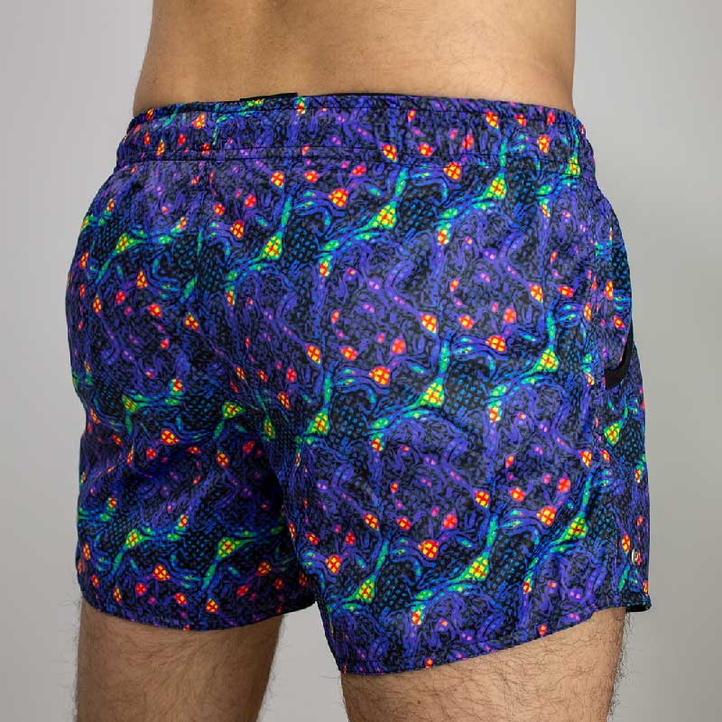 short electric blu vista atras