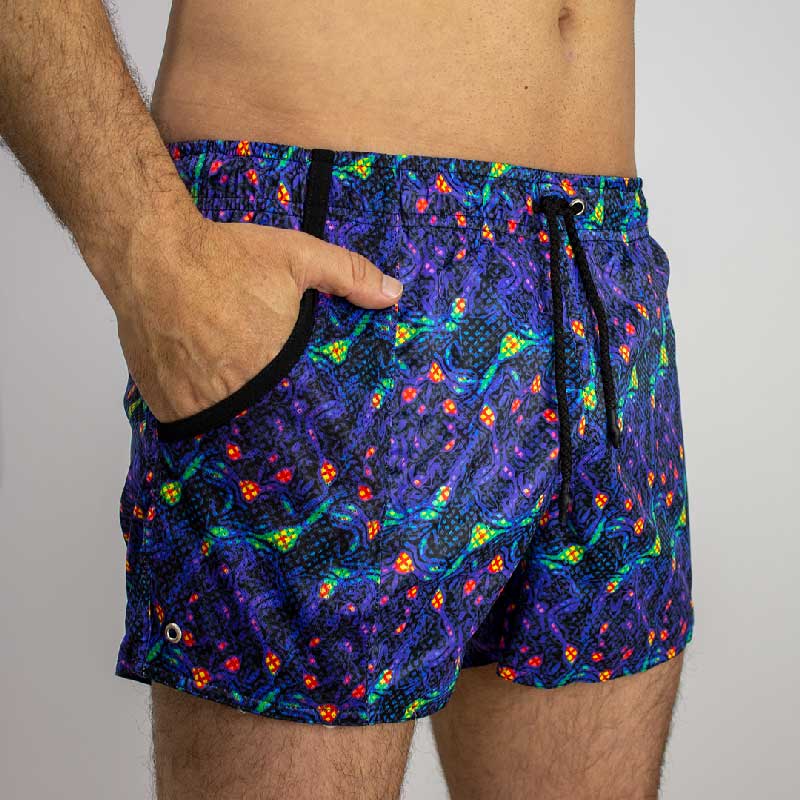 short electric blu vista diagonal